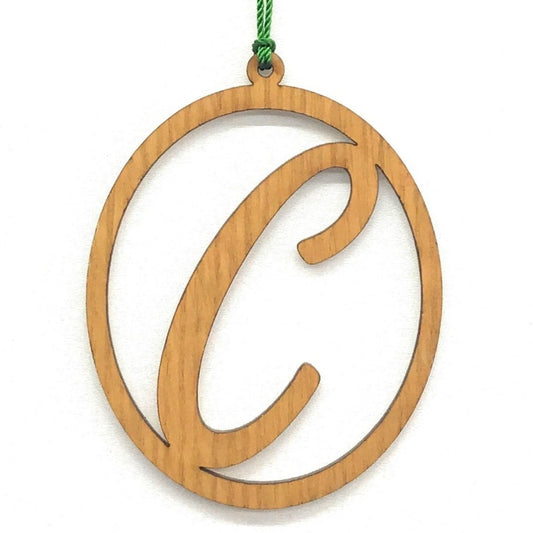 Initial Ornament - Legacy Images - Holiday Ornaments - christmas holiday initial laser engraved