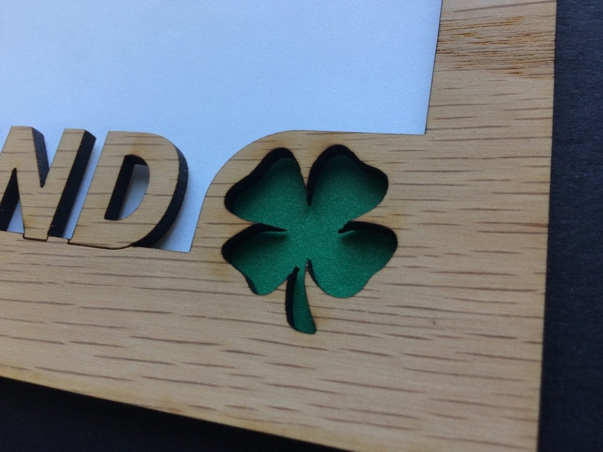 Ireland Picture Frame - 5x7 Frame Hold 4x6 Photo - Legacy Images - Picture Frames - 5x7 picture frame country ireland laser engraved