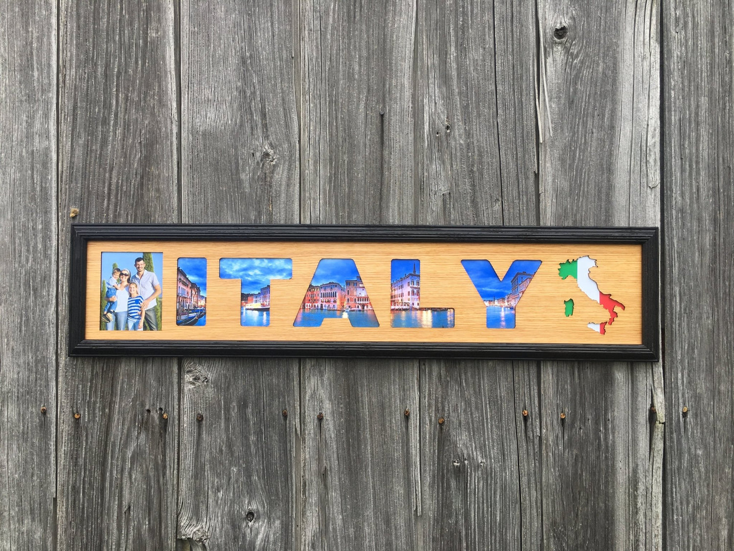 Italy Picture Frame - 6"x32" holds 4x6 Pictures - Italy Picture Frame holds 4x6 Pictures - Legacy Images - Legacy Images - Picture Frames