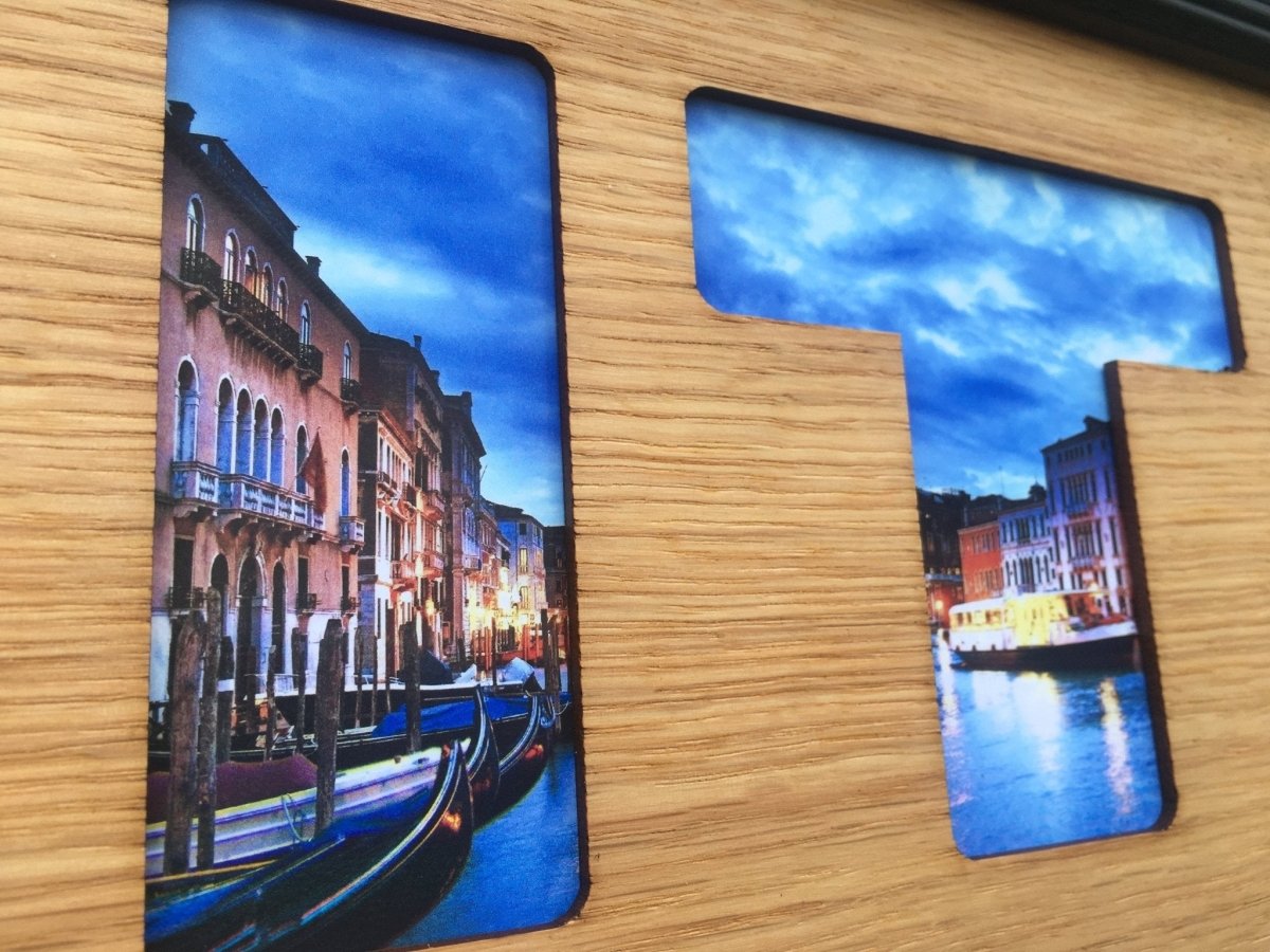 Italy Picture Frame - 6"x32" holds 4x6 Pictures - Legacy Images - Picture Frames - 6x32 picture frame country italy laser engraved