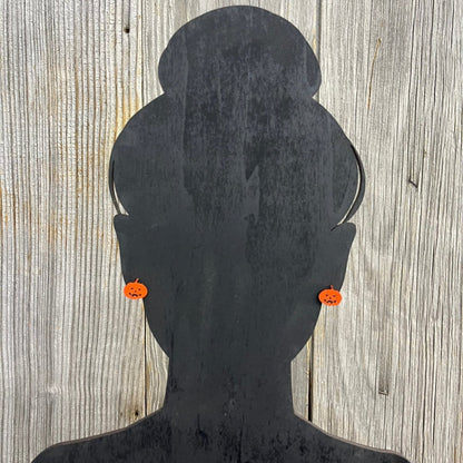 Jack - O - Lantern Earrings - Legacy Images - Earrings - Earrings fall holiday laser engraved