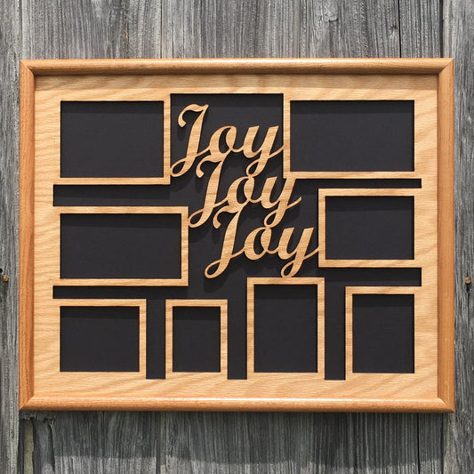 Joy Collage Picture Frame 16"x20" - 16x20 Joy Collage Picture Frame, Picture Frame, home decor, laser engraved - Legacy Images - Legacy Images - Picture Frames