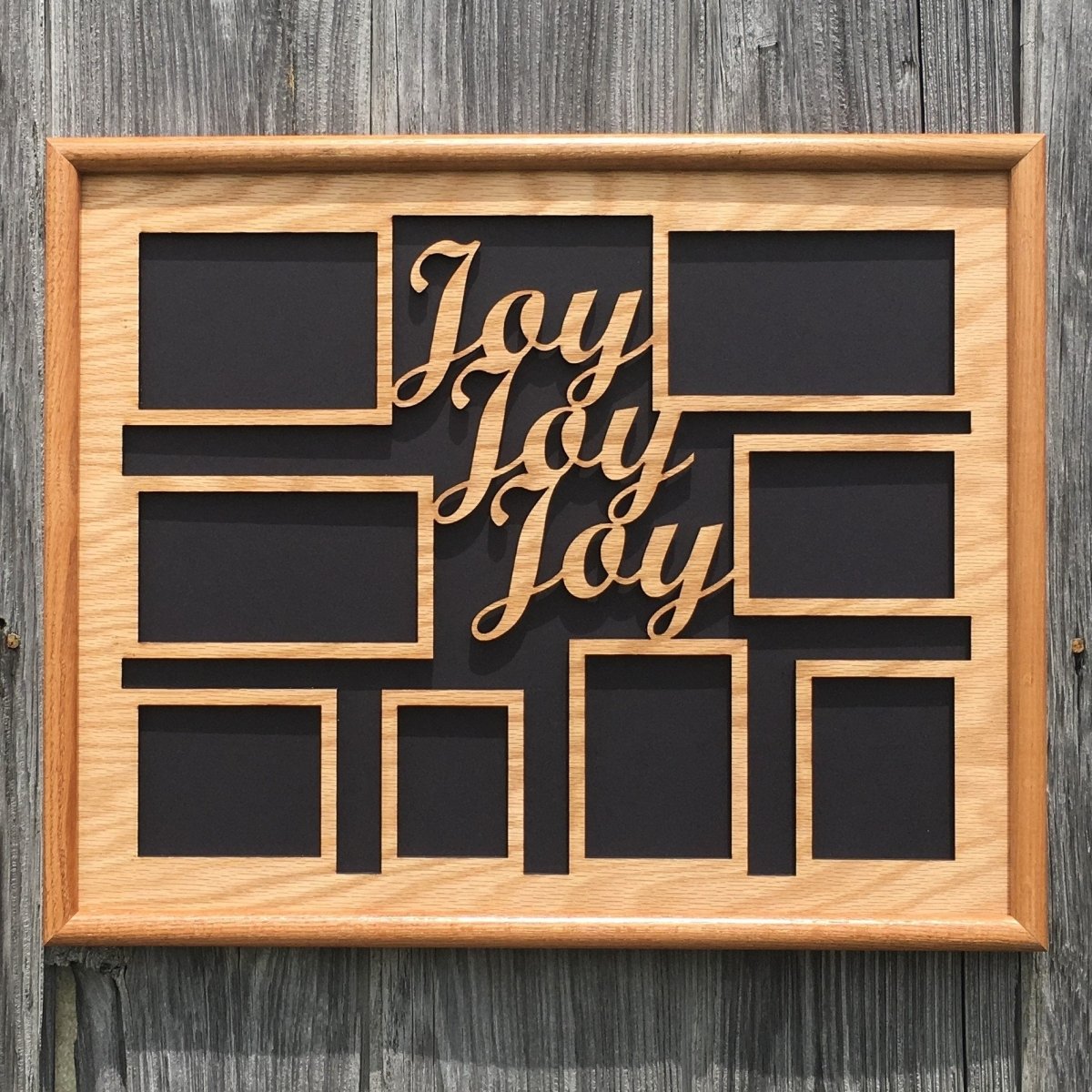Joy Collage Picture Frame 16"x20" - Legacy Images - Picture Frames - 16x20 picture frame christmas collage frame laser engraved