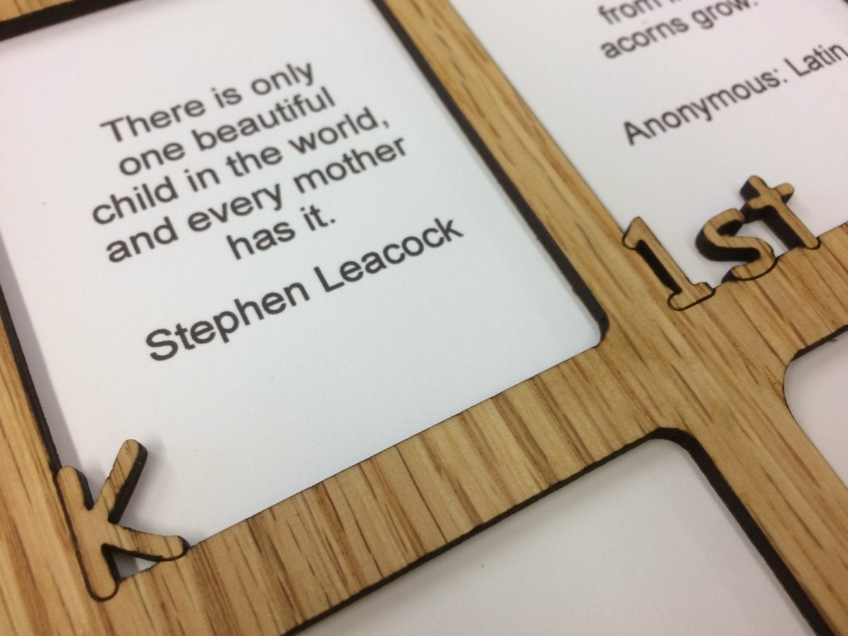 K - 12th Grade School Years Picture Frame - Rectangular Openings - Holds 5x6.5 & 2.5x3 Photos 11"x14" - Legacy Images - Picture Frames - 11x14 Picture Frame name picture frame laser engraved