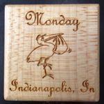 Keepsake Baby Block - Legacy Images - Wooden Blocks - baby date name laser engraved