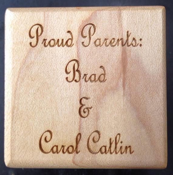 Keepsake Baby Block - Legacy Images - Wooden Blocks - baby date name laser engraved