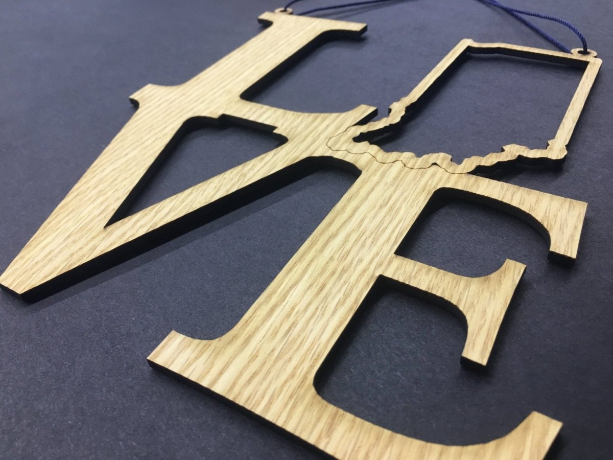 Love Indiana Sign - Legacy Images - Novelty Signs - indiana love sign sign laser engraved