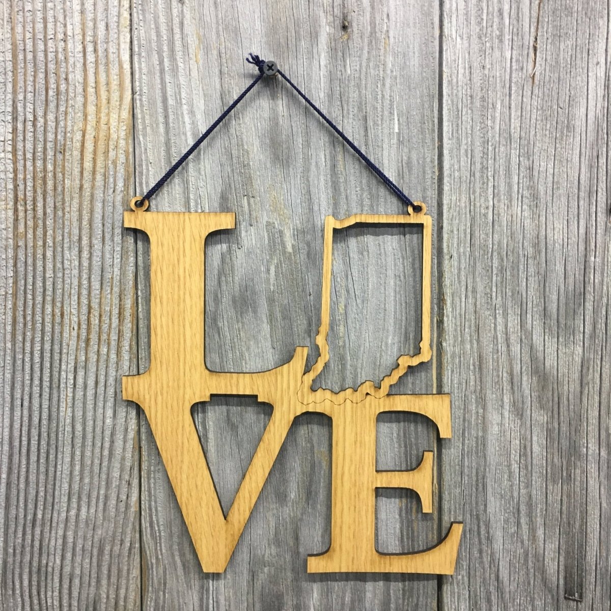 Love Indiana Sign - Legacy Images - Novelty Signs - indiana love sign sign laser engraved