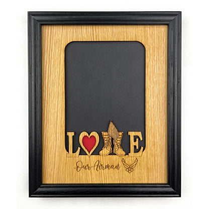 Love My Airman Picture Frame - Air Force - Legacy Images - Picture Frames - 11x14 Picture Frame 5x7 picture frame 8x10 picture frame laser engraved