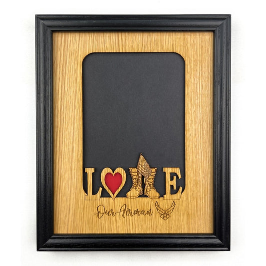 Love My Airman Picture Frame - Air Force - Legacy Images - Picture Frames - 11x14 Picture Frame 5x7 picture frame 8x10 picture frame laser engraved
