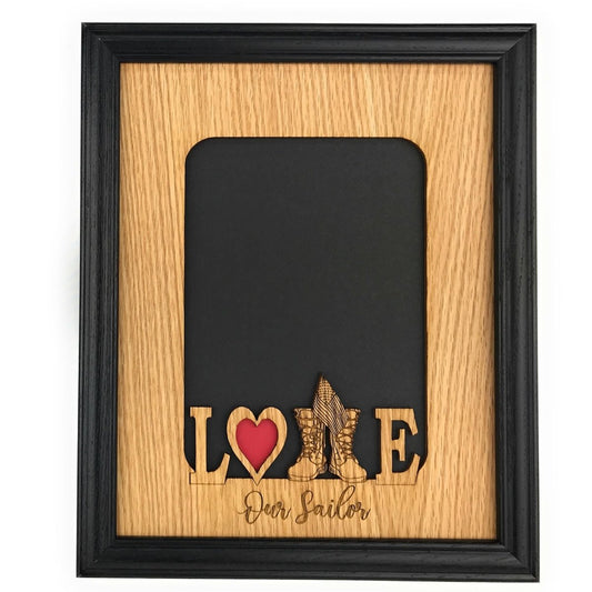 Love My Coastie Picture Frame - Coast Guard - Legacy Images - Picture Frames - 11x14 Picture Frame 5x7 picture frame 8x10 picture frame laser engraved