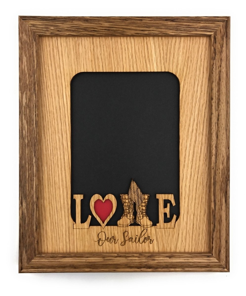 Love My Sailor Picture Frame - Navy - Legacy Images - Picture Frames - 11x14 Picture Frame 5x7 picture frame 8x10 picture frame laser engraved