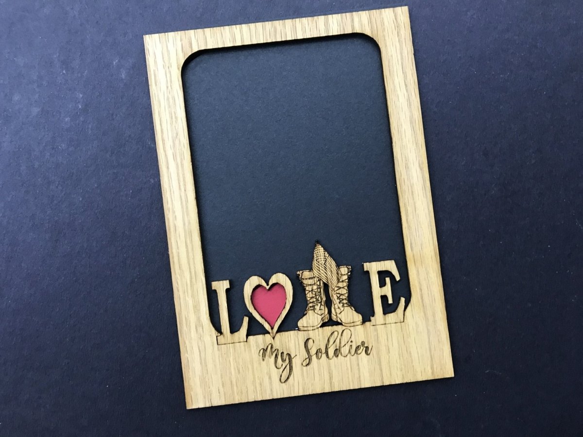Love My Soldier Picture Frame - Army - Legacy Images - Picture Frames - 11x14 Picture Frame 5x7 picture frame 8x10 picture frame laser engraved