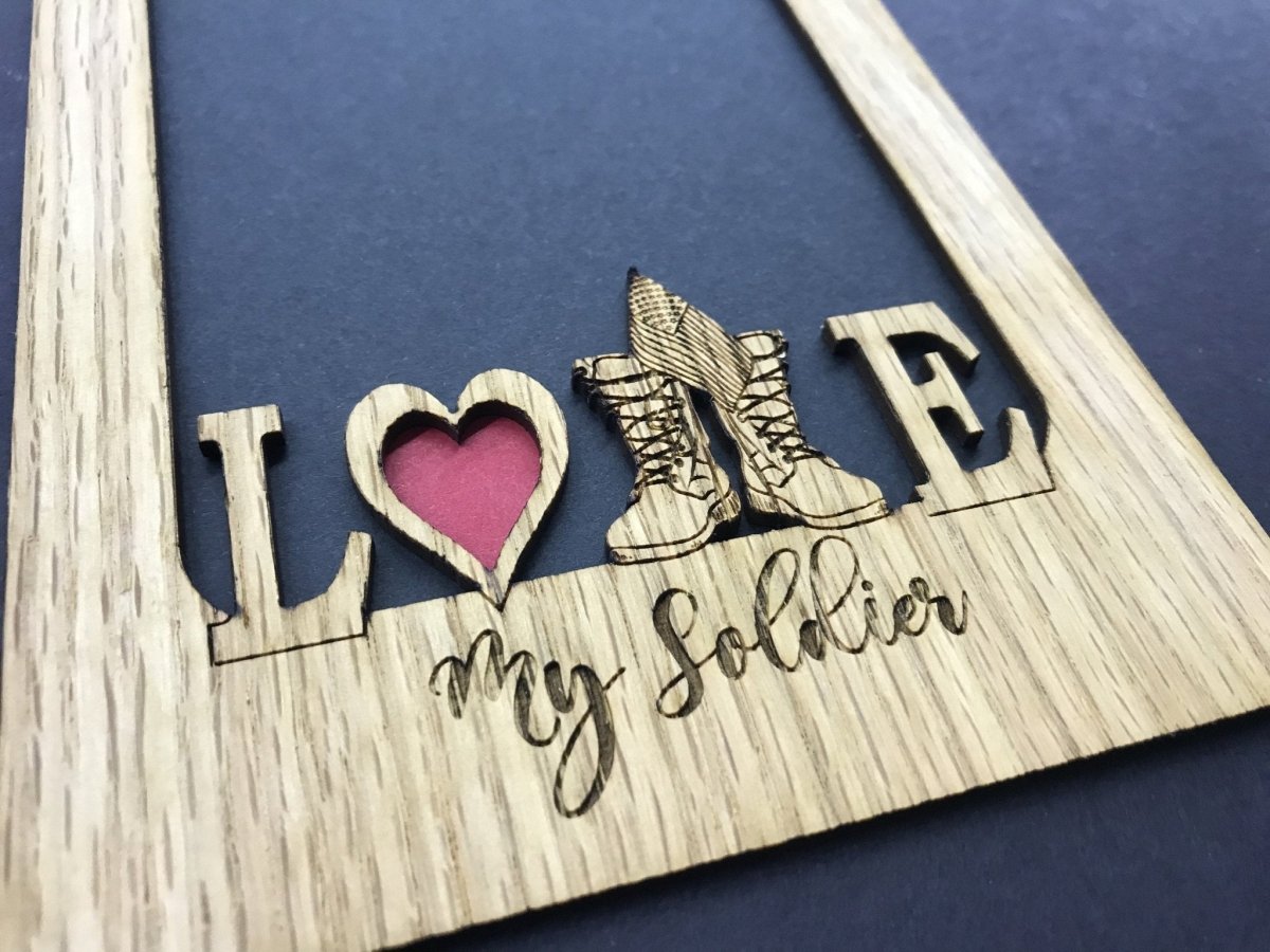 Love My Soldier Picture Frame - Army - Legacy Images - Picture Frames - 11x14 Picture Frame 5x7 picture frame 8x10 picture frame laser engraved