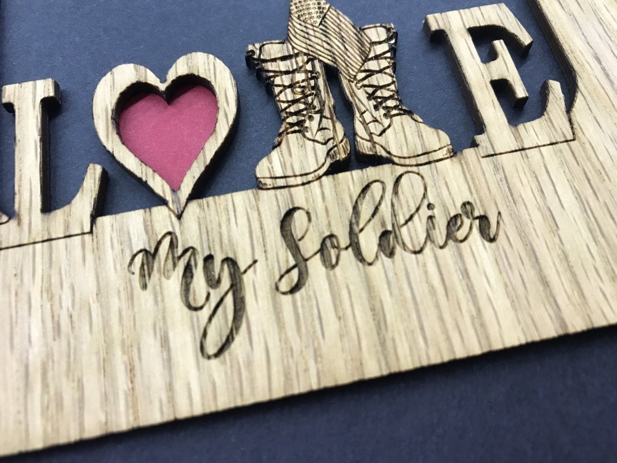 Love My Soldier Picture Frame - Army - Legacy Images - Picture Frames - 11x14 Picture Frame 5x7 picture frame 8x10 picture frame laser engraved