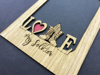 Love My Soldier Picture Frame - Army - Legacy Images - Picture Frames - 11x14 Picture Frame 5x7 picture frame 8x10 picture frame laser engraved