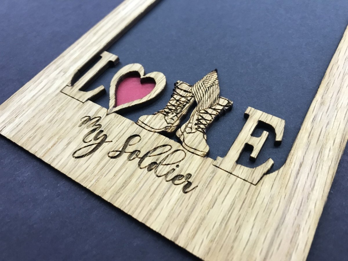 Love My Soldier Picture Frame - Army - Legacy Images - Picture Frames - 11x14 Picture Frame 5x7 picture frame 8x10 picture frame laser engraved