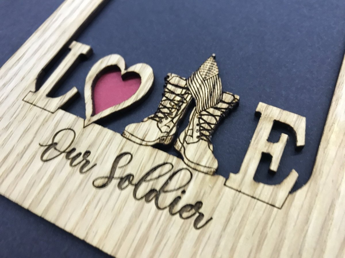 Love My Soldier Picture Frame - Army - Legacy Images - Picture Frames - 11x14 Picture Frame 5x7 picture frame 8x10 picture frame laser engraved