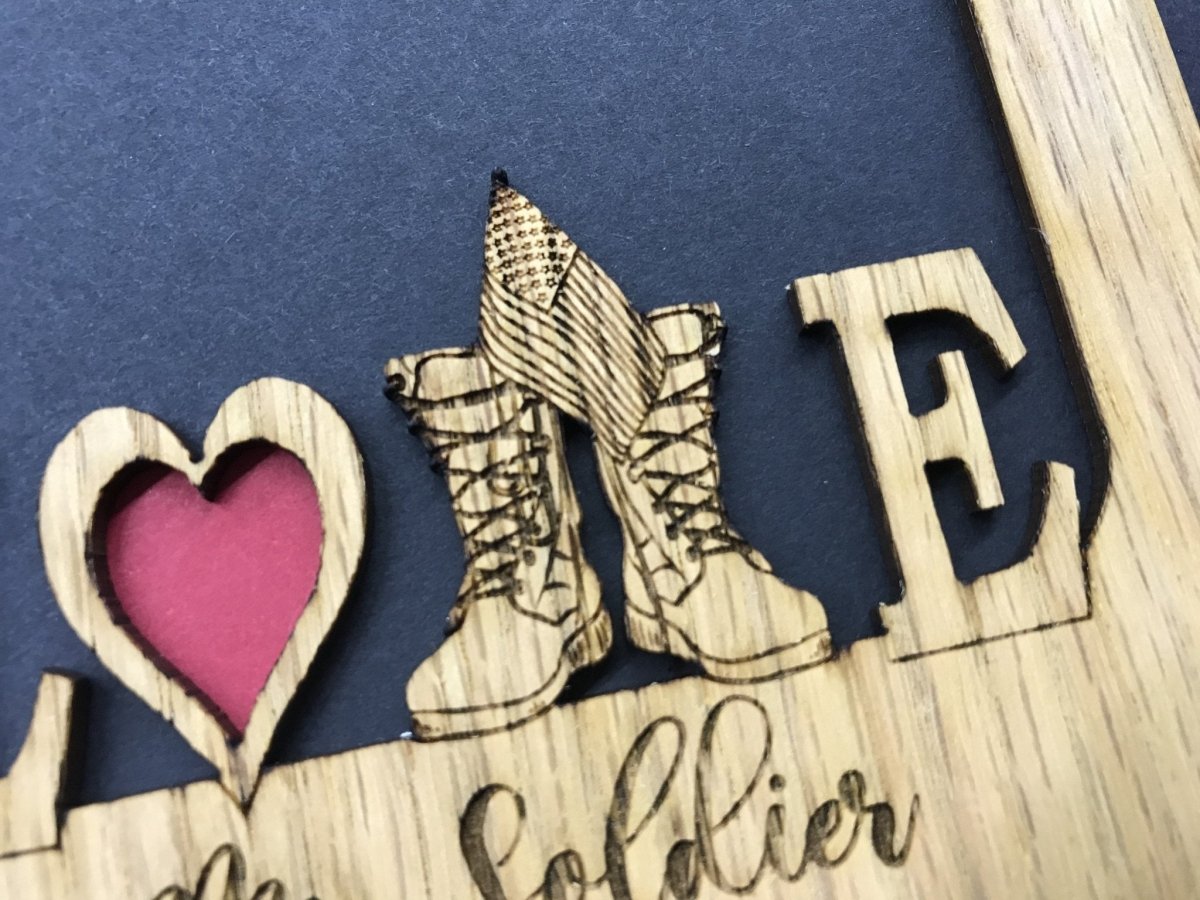 Love My Soldier Picture Frame - Army - Legacy Images - Picture Frames - 11x14 Picture Frame 5x7 picture frame 8x10 picture frame laser engraved
