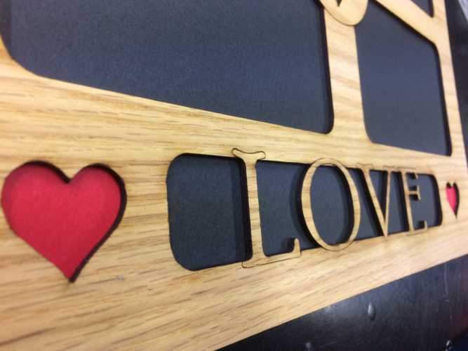Love Picture Frame 11"x14" - Legacy Images - Picture Frames - 11x14 Picture Frame collage frame family laser engraved