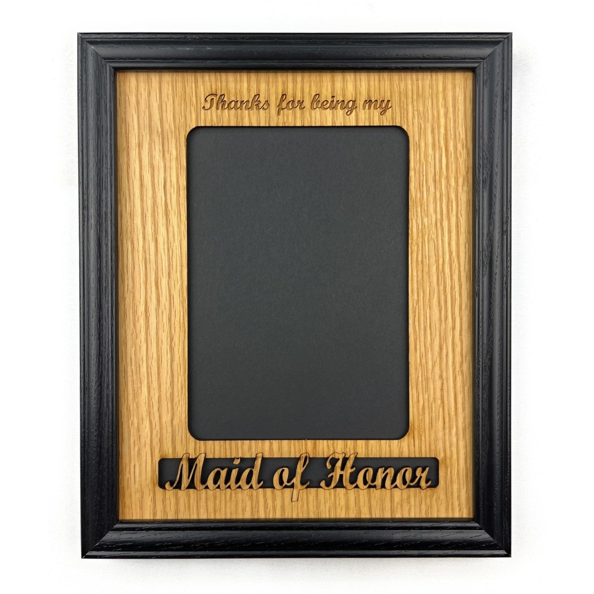Maid of Honor or Bridesmaid Picture Frame - Legacy Images - Picture Frames - 5x7 picture frame bridesmaid maid of honor laser engraved