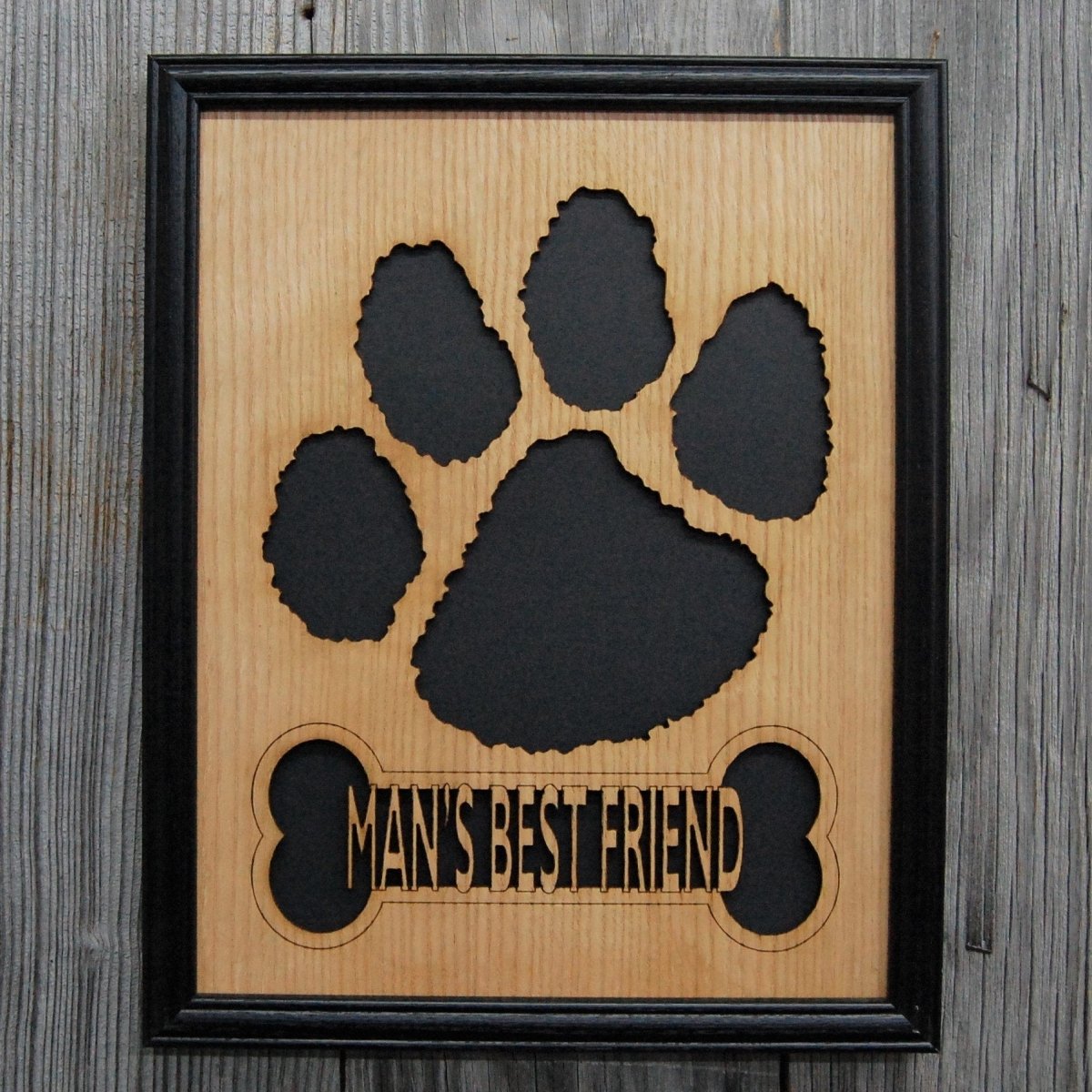 Man's Best Friend Dog Picture Frame 11"x14" - Legacy Images - Picture Frames - 11x14 Picture Frame dog gifts for him laser engraved