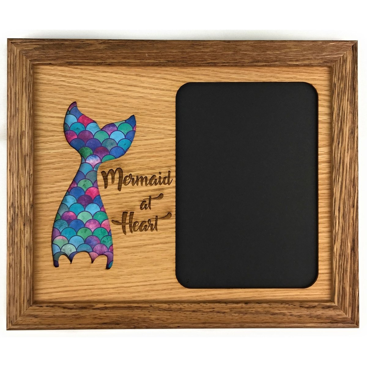 Mermaid at Heart Picture Frame - Legacy Images - Picture Frames - 5x7 picture frame 8x10 picture frame beach laser engraved