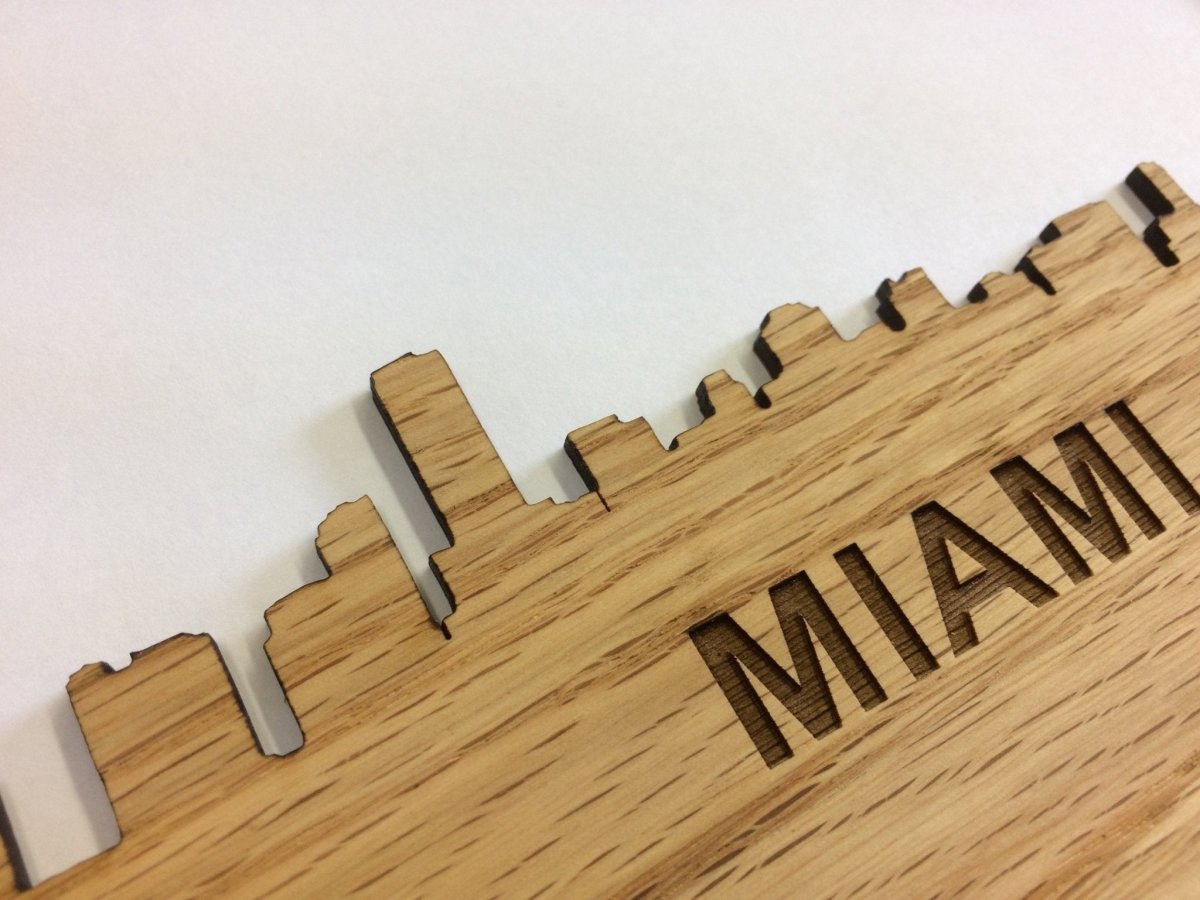 Miami Picture Frame - 8x10 Frame Hold 5x7 Photo - Legacy Images - Picture Frames - 8x10 picture frame picture frame skyline laser engraved