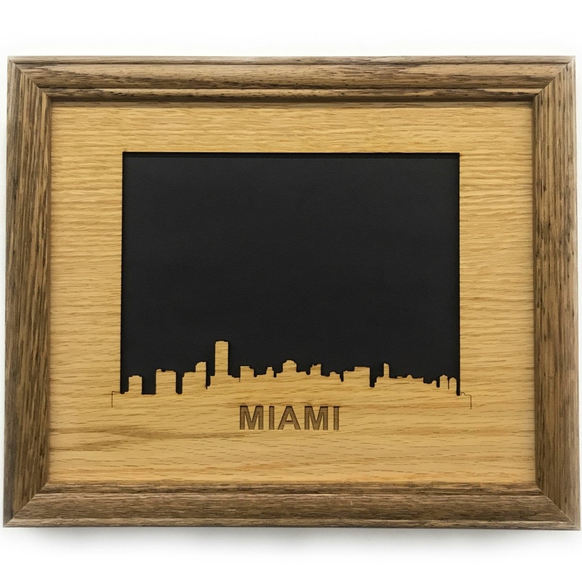 Miami Picture Frame - 8x10 Frame Hold 5x7 Photo - Legacy Images - Picture Frames - 8x10 picture frame picture frame skyline laser engraved