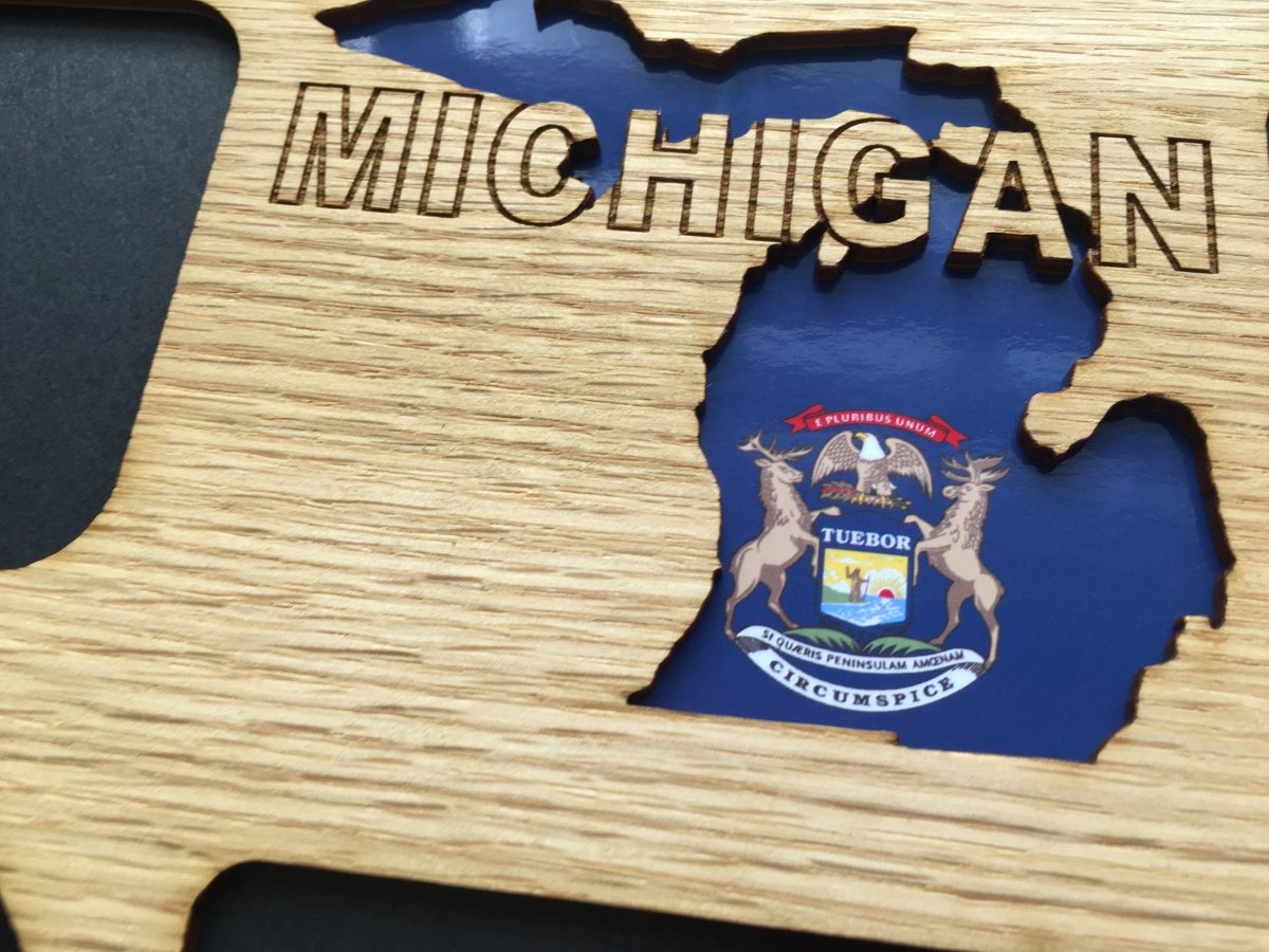 Michigan Picture Frame - Legacy Images - Picture Frames - 11x14 Picture Frame 5x7 picture frame picture frame laser engraved