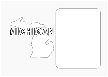 Michigan Picture Frame - Legacy Images - Picture Frames - 11x14 Picture Frame 5x7 picture frame picture frame laser engraved