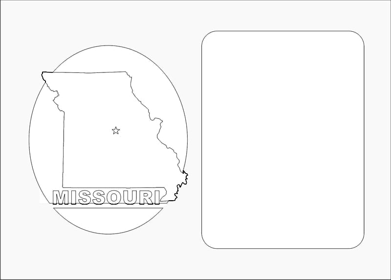 Missouri Picture Frame - Legacy Images - Picture Frames - 11x14 Picture Frame 5x7 picture frame picture frame laser engraved