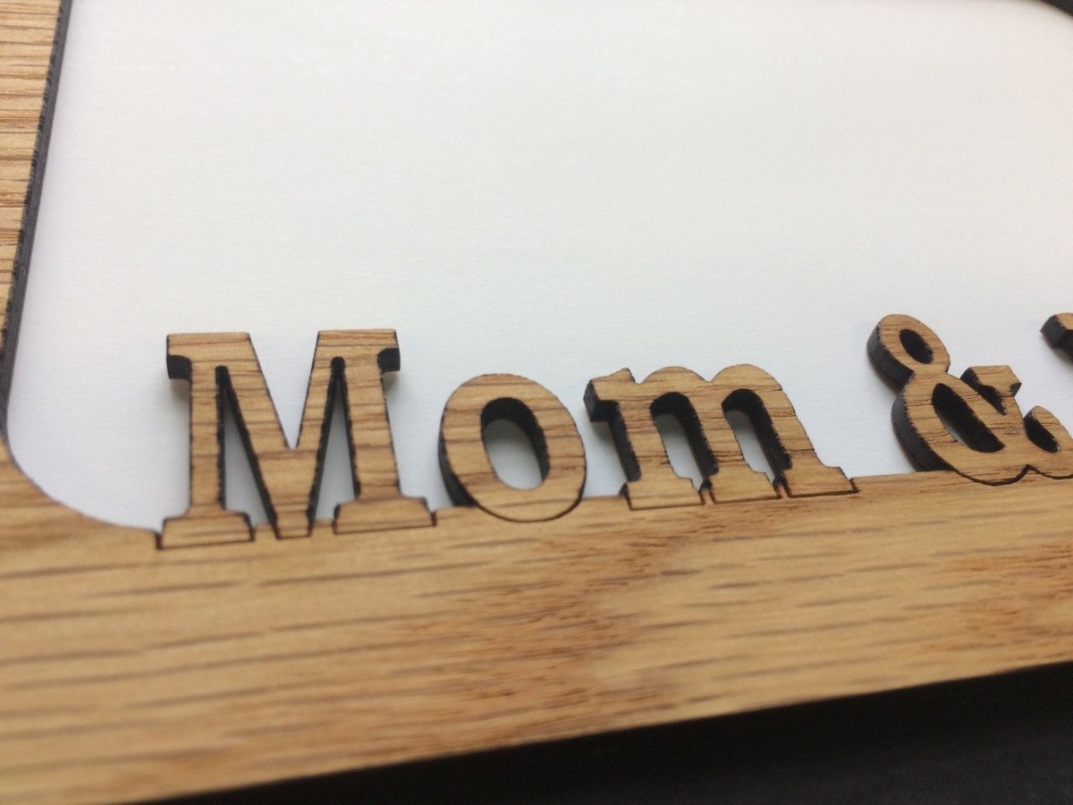 Mom And Dad Picture Frame - 5x7 Frame Hold 4x6 Photo - Legacy Images - Picture Frames - 5x7 picture frame family parents laser engraved