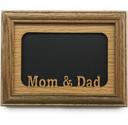 Mom And Dad Picture Frame - 5x7 Frame Hold 4x6 Photo - Legacy Images - Picture Frames - 5x7 picture frame family parents laser engraved