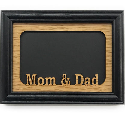 Mom And Dad Picture Frame - 5x7 Frame Hold 4x6 Photo - Legacy Images - Picture Frames - 5x7 picture frame family parents laser engraved