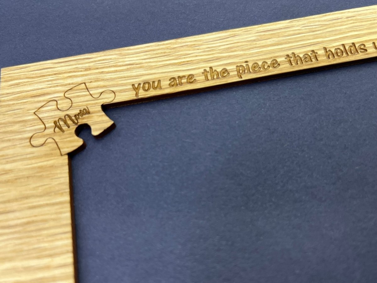Mom Piece that Holds Us Together Picture Frame - Legacy Images - Picture Frames - 5x7 picture frame 8x10 picture frame custom laser engraved