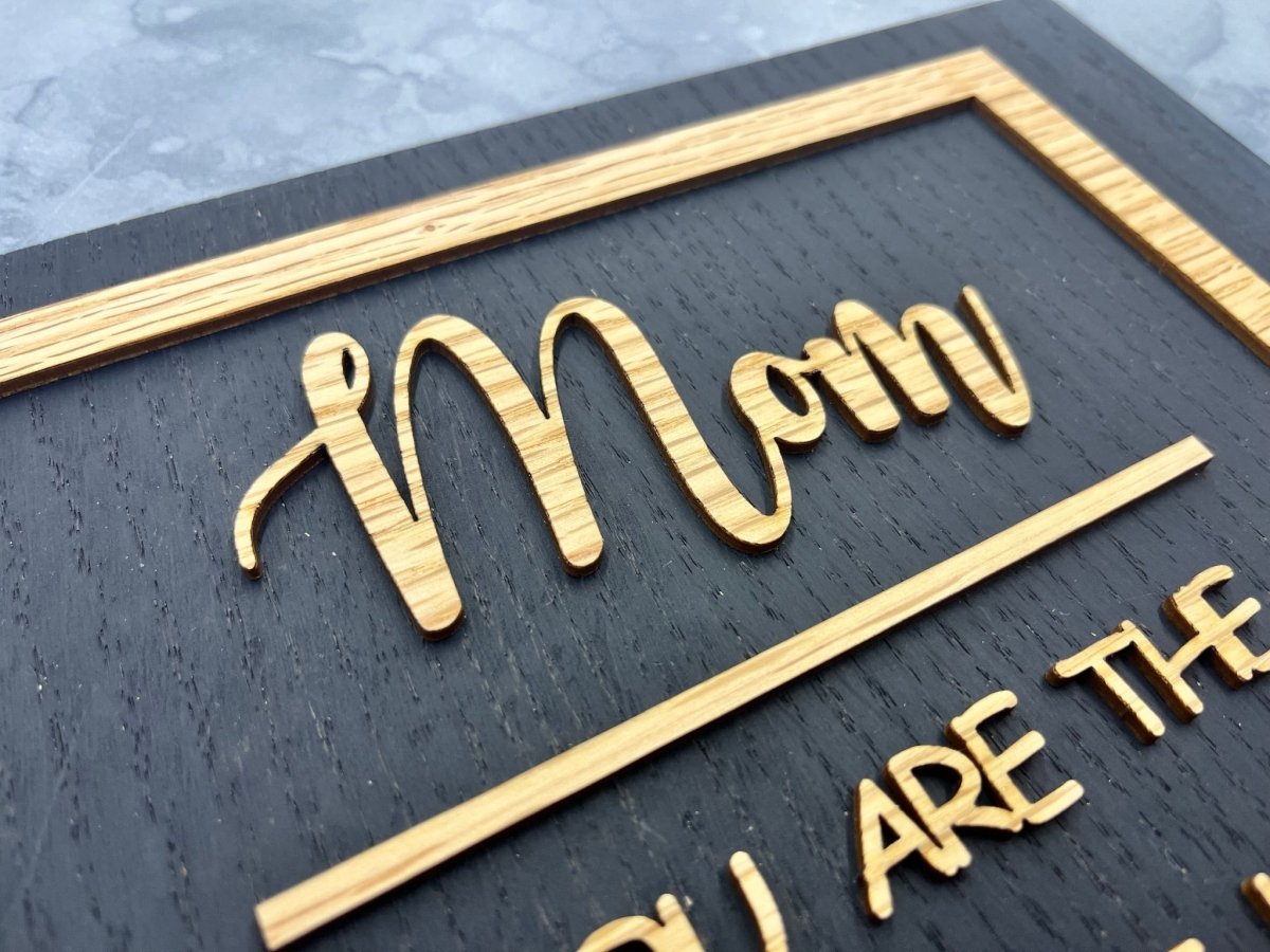 Mom Piece that Holds Us Together Sign - Legacy Images - Novelty Signs - mom mother's day gift laser engraved