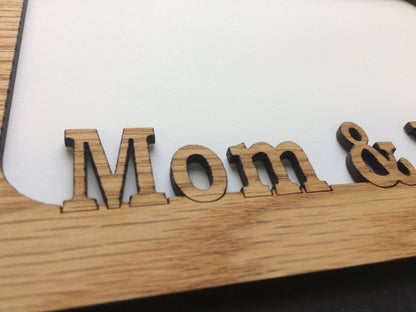 Mommy & Me Picture Frame - 5x7 Frame Hold 4x6 Photo - Legacy Images - Picture Frames - 5x7 picture frame family mother's day gift laser engraved