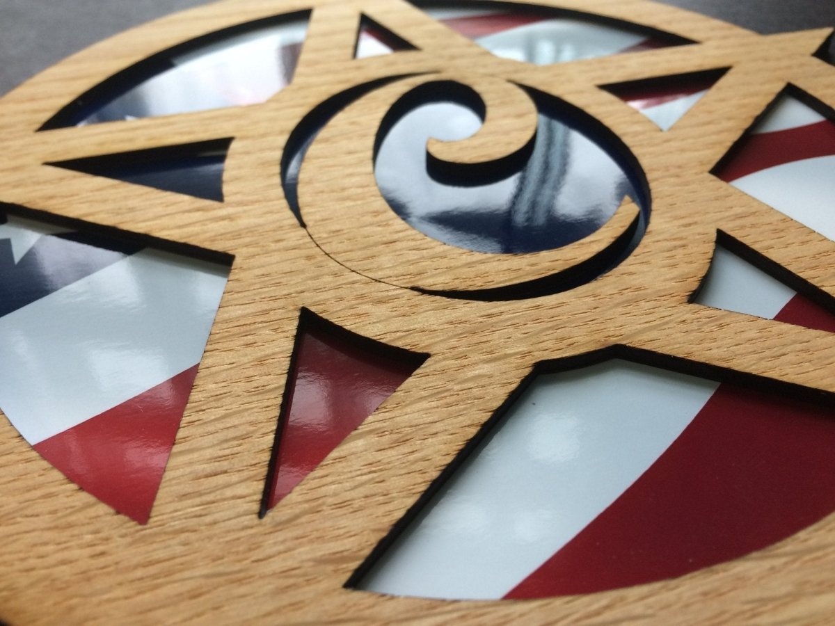 Monogram Star Sign Decor - Legacy Images - Novelty Signs - letter sign star laser engraved