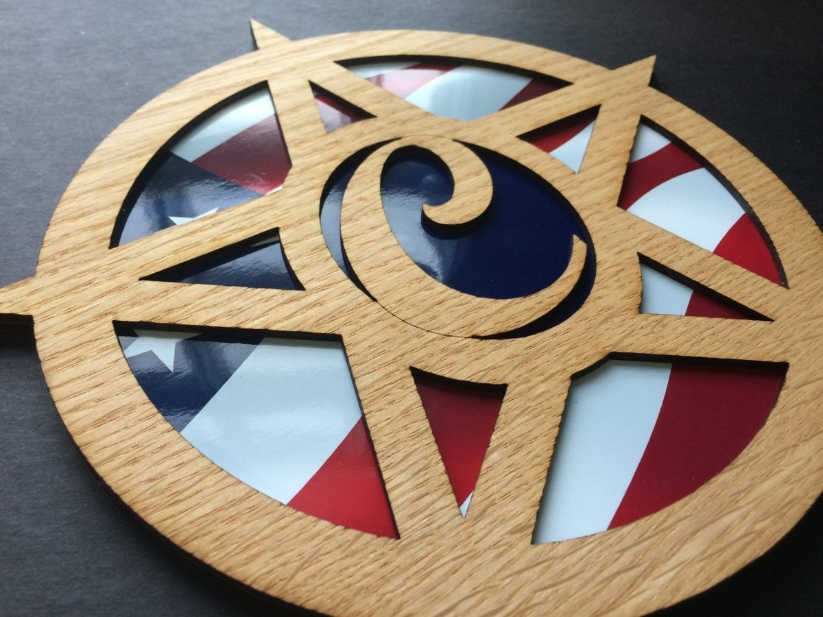 Monogram Star Sign Decor - Legacy Images - Novelty Signs - letter sign star laser engraved