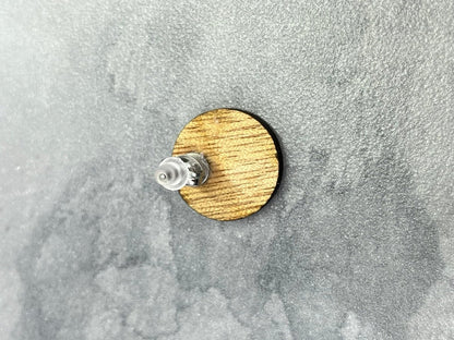 Moon & Star Stud Earrings - Legacy Images - Earrings - Earrings Eclipes moon & stars laser engraved