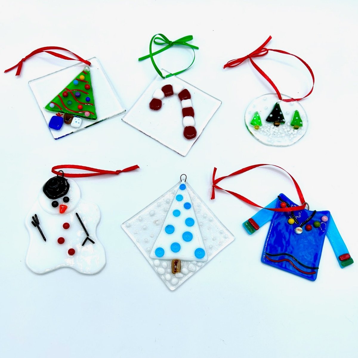 Mosaics by Mama J Class - Christmas Ornaments & Votive - Legacy Images - TCR The Craft Room laser engraved