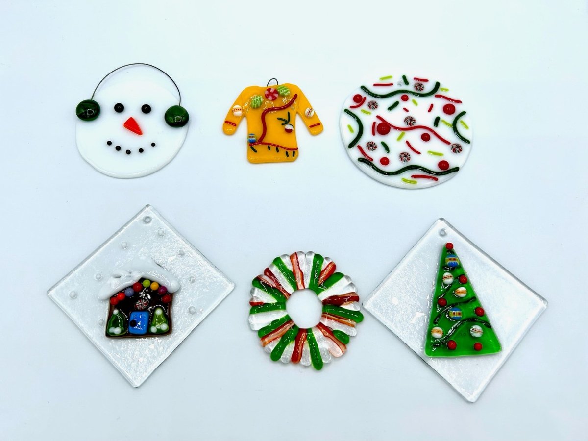 Mosaics by Mama J Class - Christmas Ornaments & Votive - Legacy Images - TCR The Craft Room laser engraved