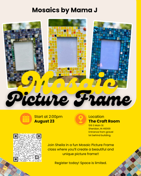 Mosaics by Mama J Class - Mosaic Picture Frames - Legacy Images - TCR The Craft Room laser engraved