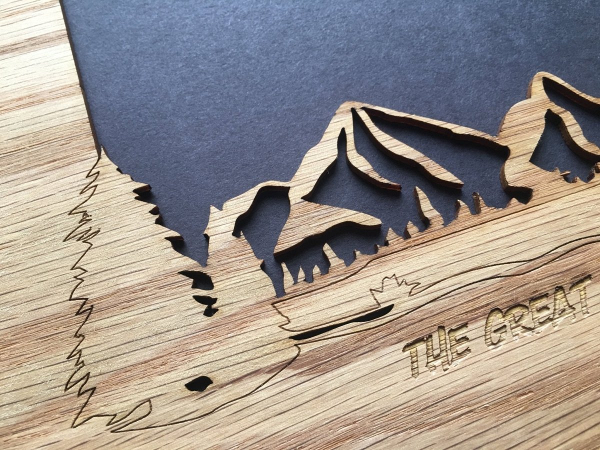 Mountain Skyline Picture Frame - 8x10 Frame Hold 5x7 Photo - Legacy Images - Picture Frames - 8x10 picture frame hobbies mountains laser engraved