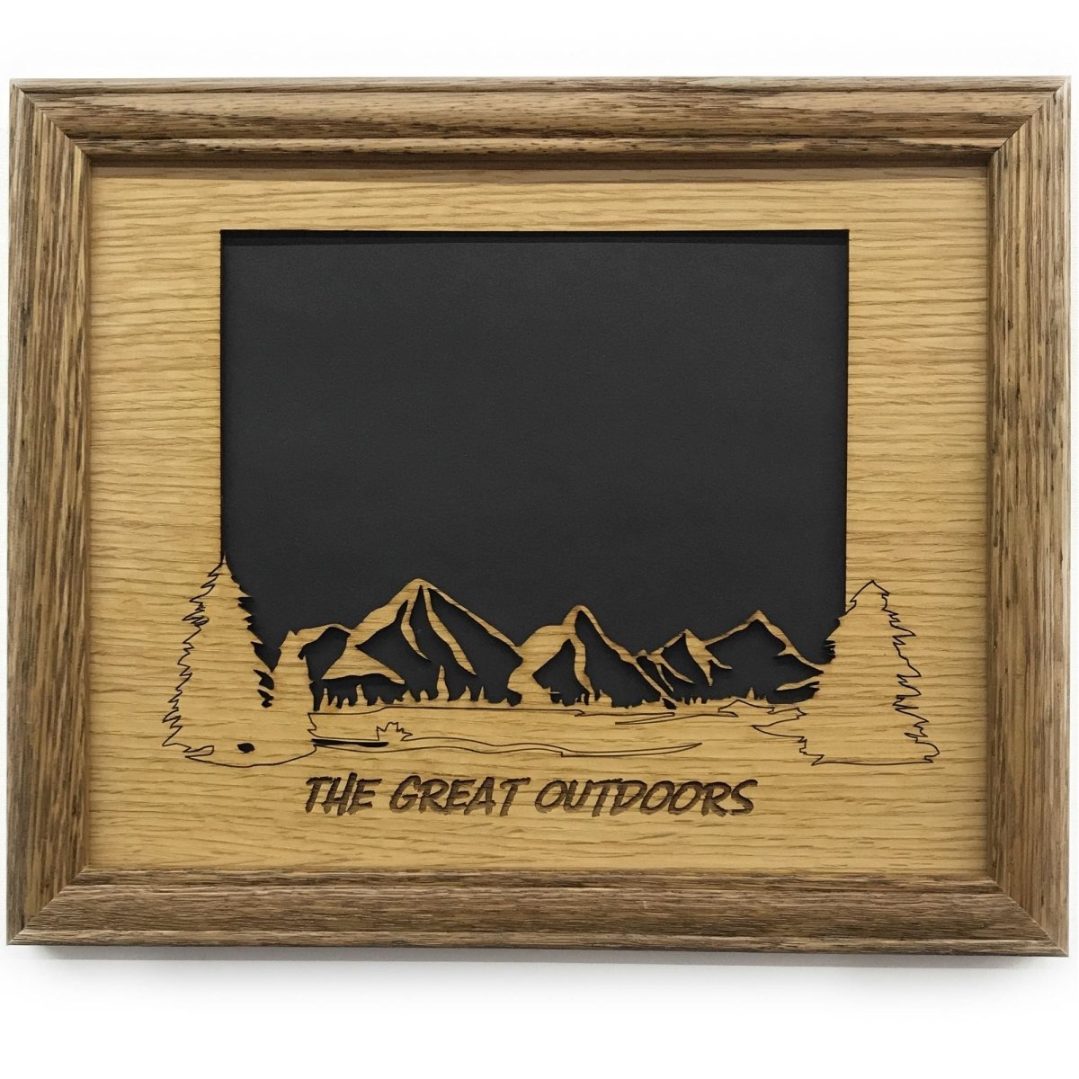 Mountain Skyline Picture Frame - 8x10 Frame Hold 5x7 Photo - Legacy Images - Picture Frames - 8x10 picture frame hobbies mountains laser engraved