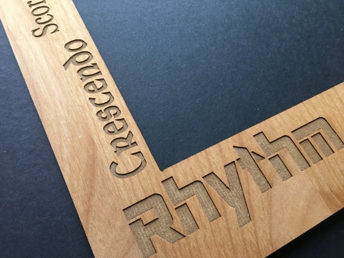 Music Picture Frame Alder Wood - 11x14 Frame Holds 8x10 Photo - Legacy Images - Picture Frames - 11x14 Picture Frame alder band laser engraved