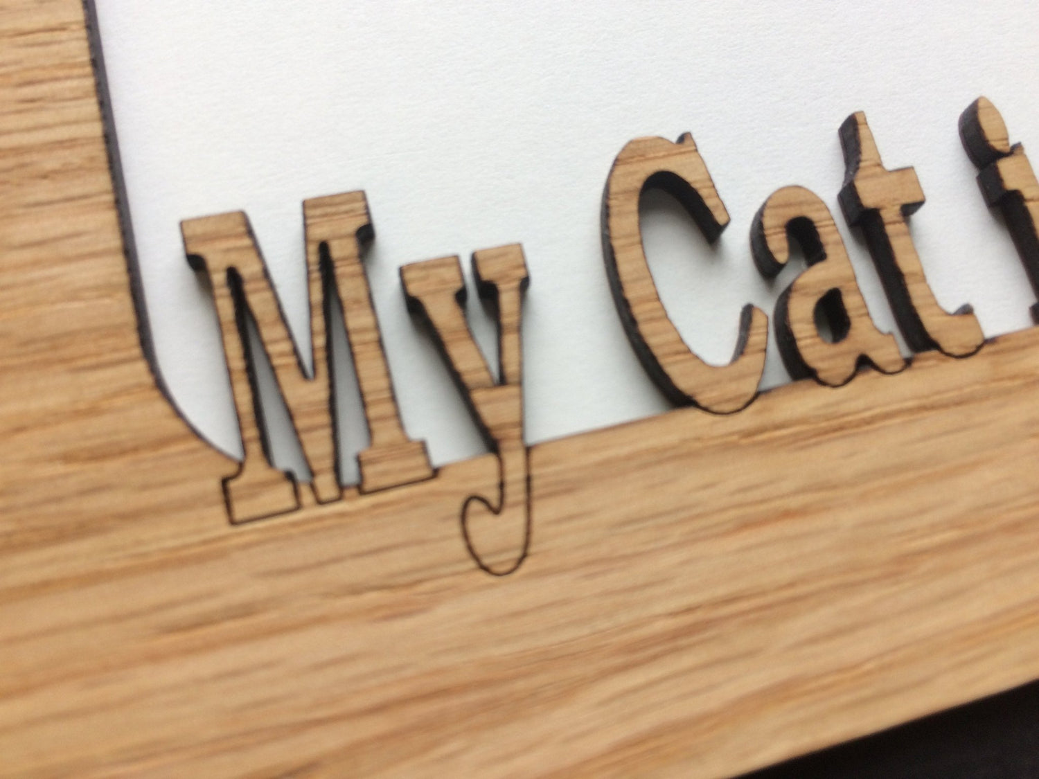 My Cat is Purrfect Picture Frame - 5x7 Frame Hold 4x6 Photo - 5x7 My Cat is Purrfect Picture Frame, Picture Frame, home decor, laser engraved - Legacy Images - Legacy Images - Picture Frames