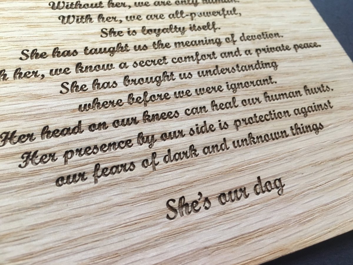 My Dog Picture Frame - 8x10 Frame Hold 5x7 Photo - Legacy Images - Picture Frames - 8x10 picture frame dog Pets laser engraved