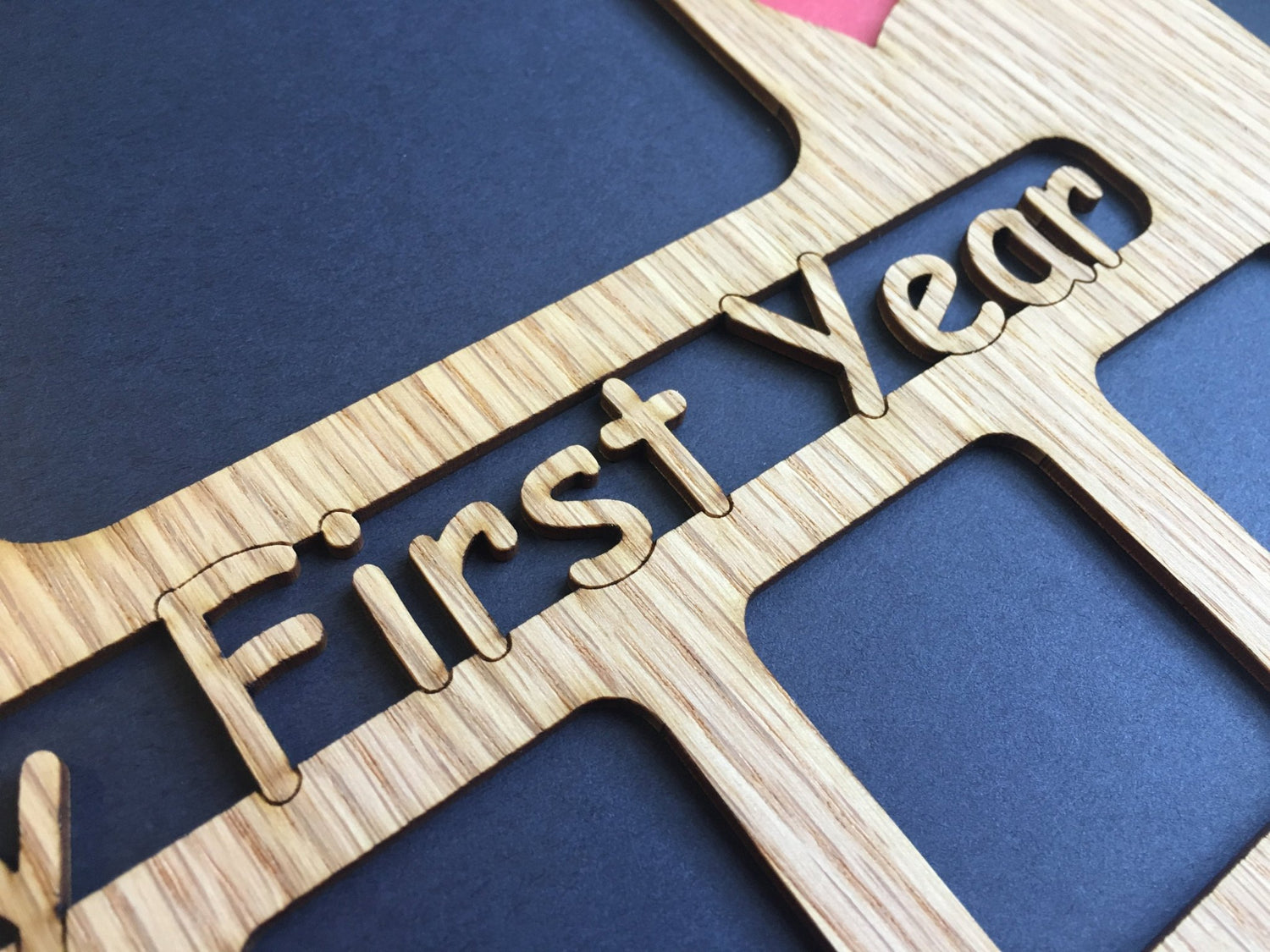 My First Year Picture Frame with Handprints & Hearts 11"x14" - 11x14 My First Year Picture Frame with Handprints & Hearts, Picture Frame, home decor, laser engraved - Legacy Images - Legacy Images - Picture Frames